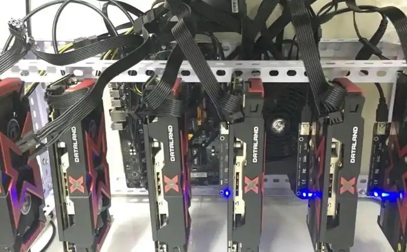 Mining Rigs in Operation