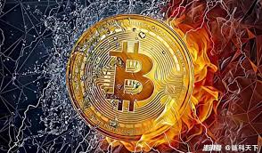 Bitcoin mining rig in operation